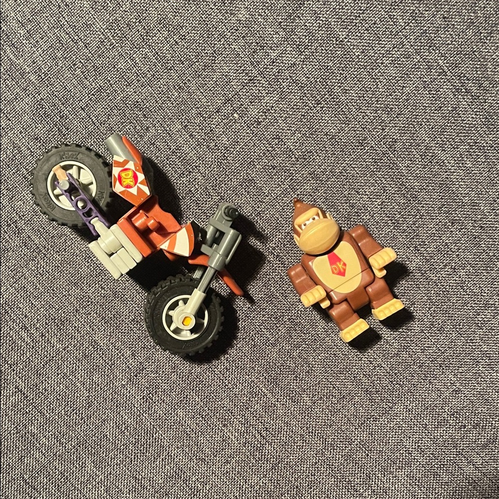 Donkey Kong Toy Motorcycle and Figure Set